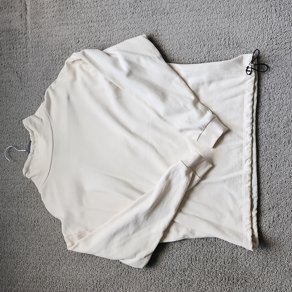 ASOS Mockneck Fleece Cream/S